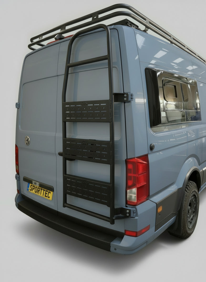 Roof rack, light weight tubular aluminium.