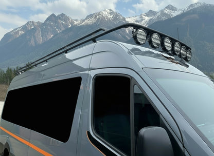 Roof rack, light weight tubular aluminium.